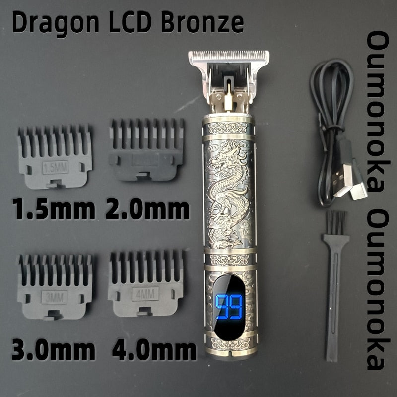 Hair Clipper Beard Trimmer Electric Rechargeable Men Hair Shaver Beard Barber Hair Cut Cutting Machine