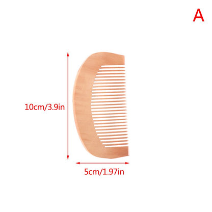 Pocket Comb Natural Peach Wood Small Comb