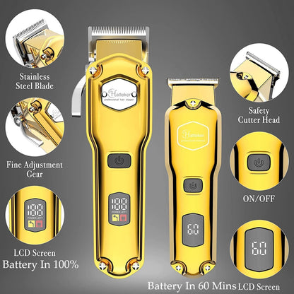 Hair clipper combo kit barber cordless