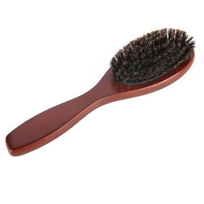 Brush Wood Handle Boar Bristle Beard Comb