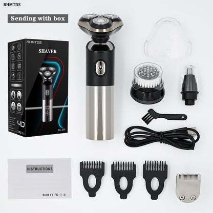 LCD Display Beard Trimmer Hair Clipper