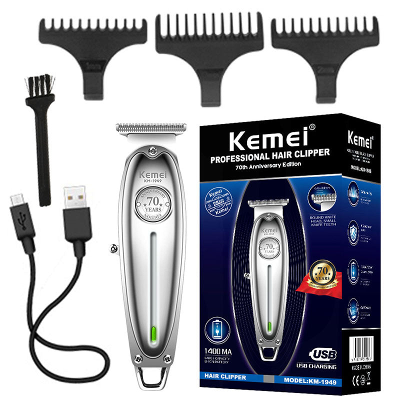 KM-1949 Full Metal Professional Electric Hair Clipper Men's Beard Trimmer