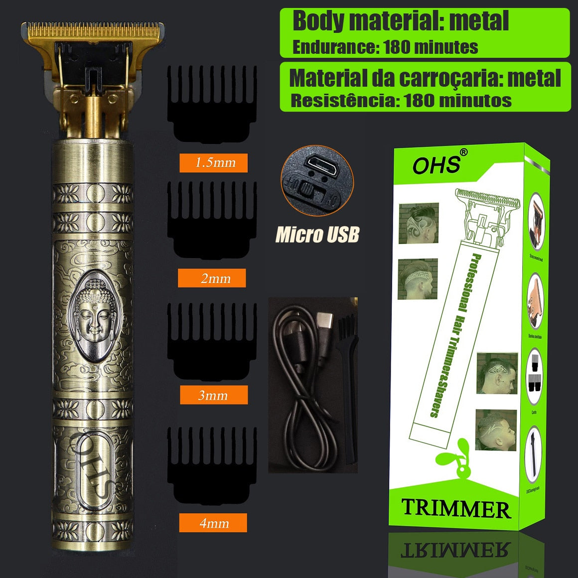 Electric Shaver Hair Trimmer Barber Hair Clipper