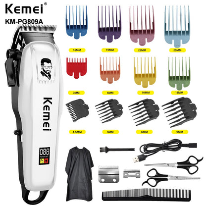 KM-PG809A Electric Hair Clipper Cordless Men's Trimmer