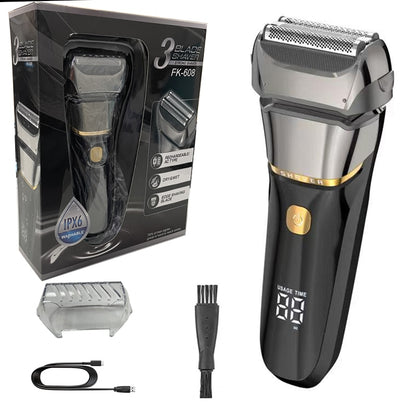 Powerful electric shaver for men wet dry facial electric razor