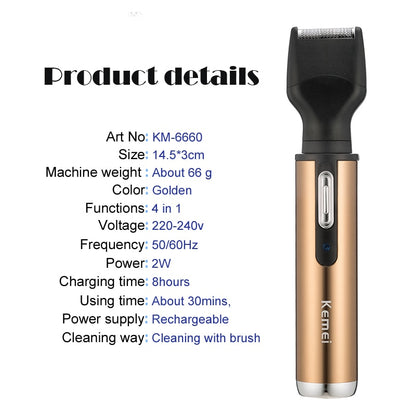 Electric Nose Trimmer Rechargeable Cutter