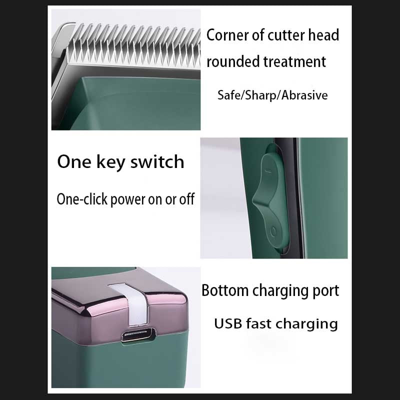 Rechargeable hair clipper for men grooming kit