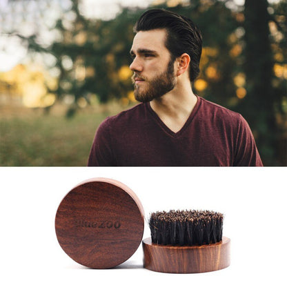 Mini Beard Brush Boar Bristles Mustache