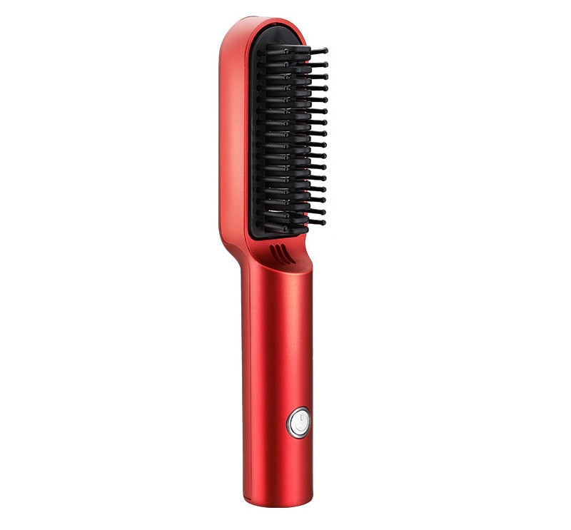 Wireless Hair Straightener Comb Beard Brush
