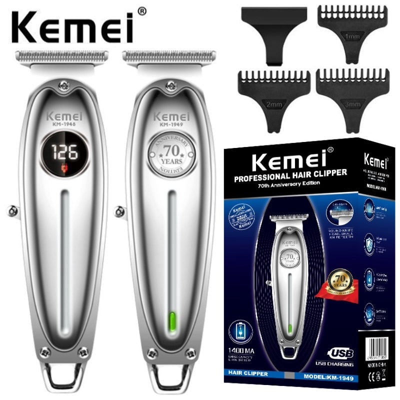 Electric Barber Full Metal Housing Hair Trimmer for Men