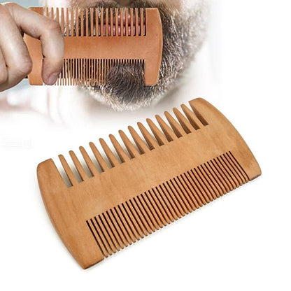 Natural Peach Wood Hair Comb Men Beard Care