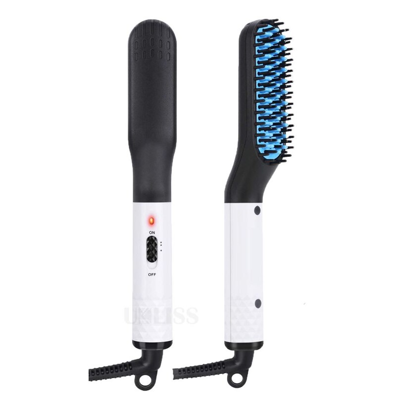 Hair Straightener Brush Wireless Hot Comb Beard