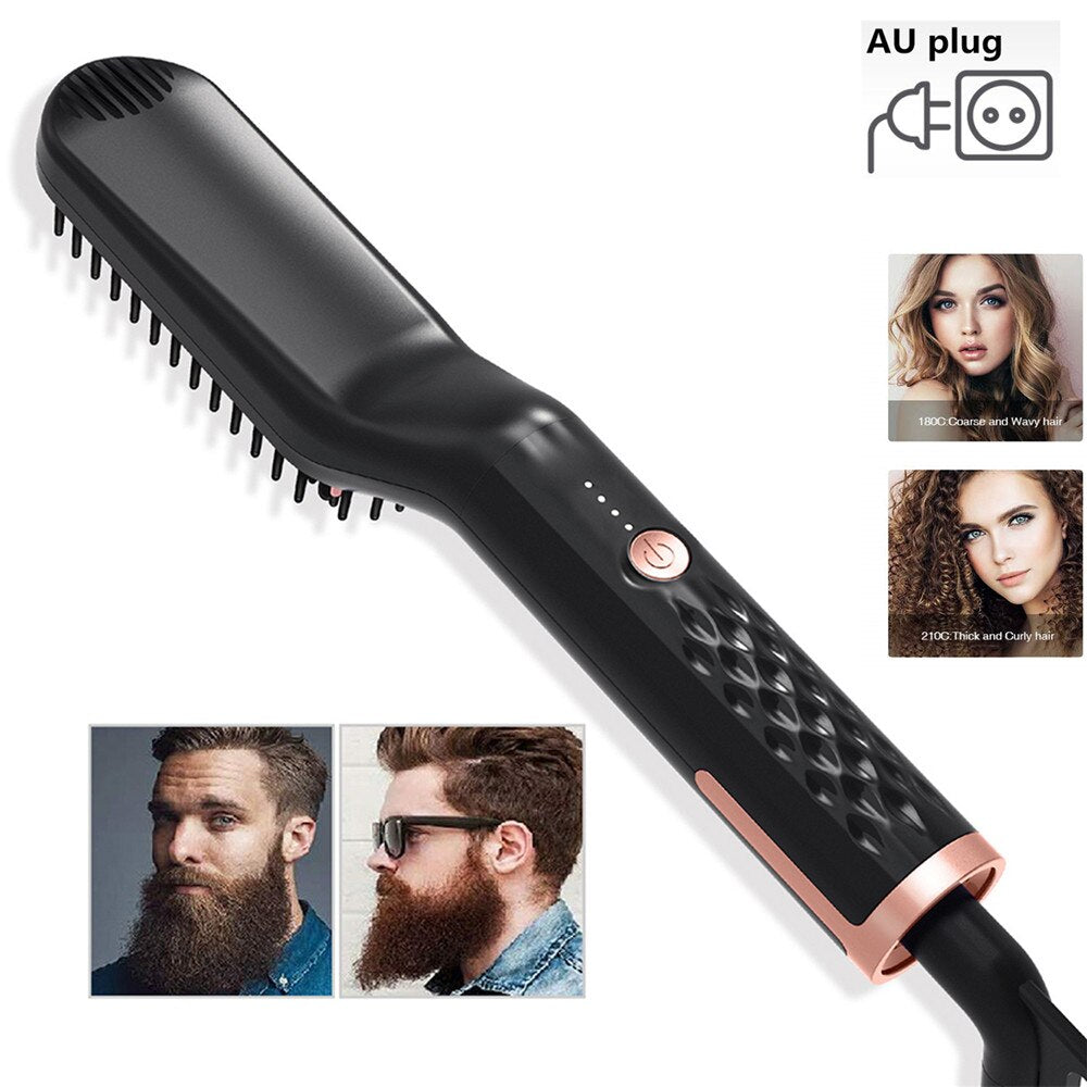 Straightener Multifunctional Brush Beard