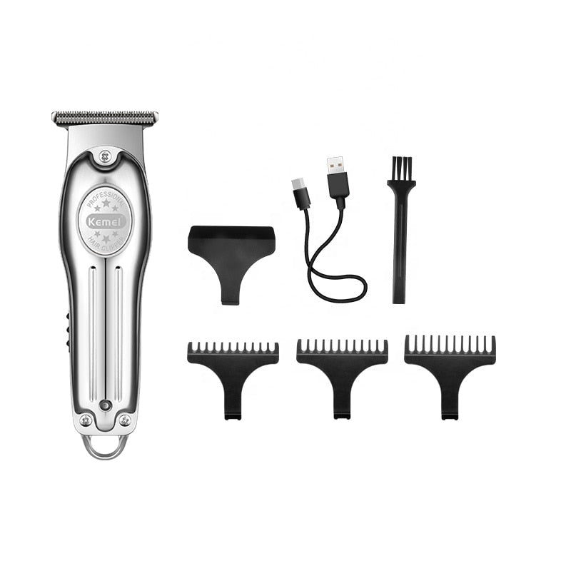 Professional Hair Trimmer Gold Clipper Men Barber Cordless Machine