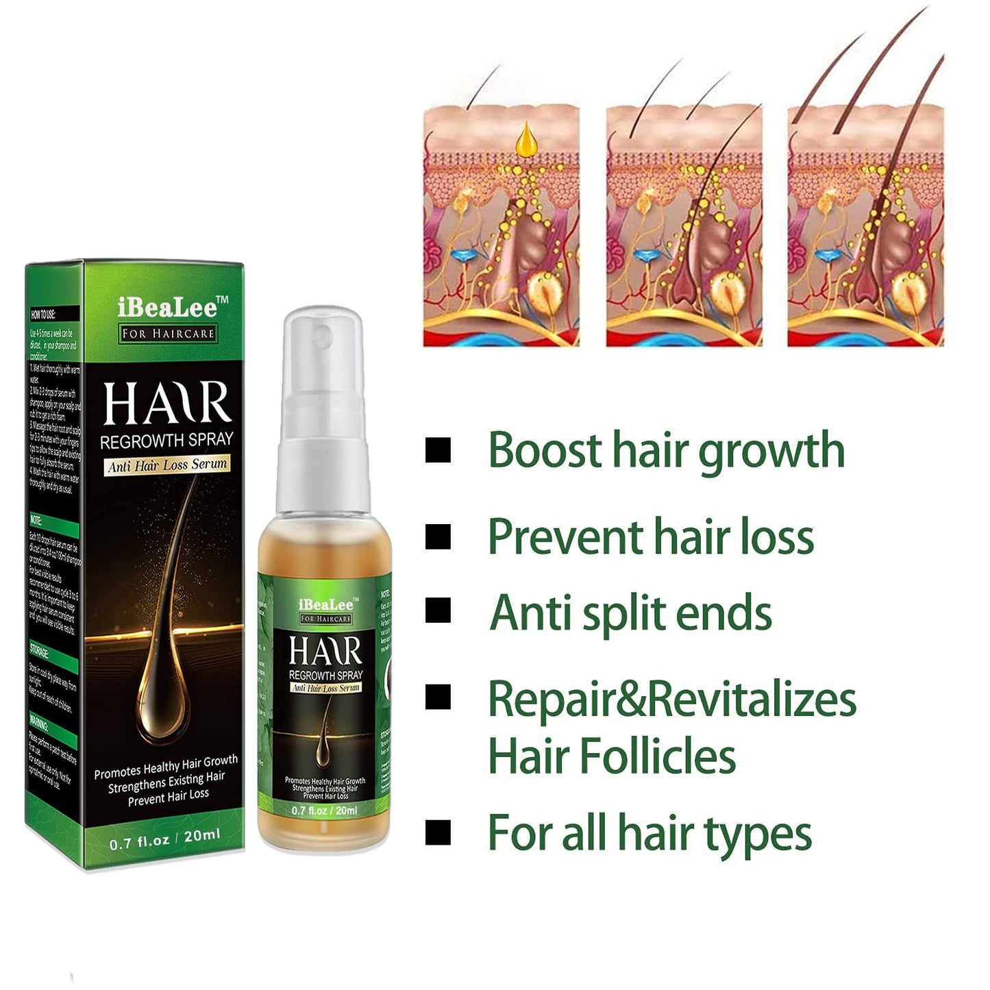 Hair Growth Essential Oils Essence Hair Sprays