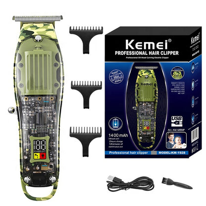 Professional Hair Clipper Adjustable Hair Trimmer For Men Cord Cordless