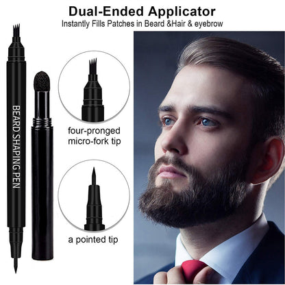 Beard Filling Pen Kit Four Prong Beard Filler Pencil