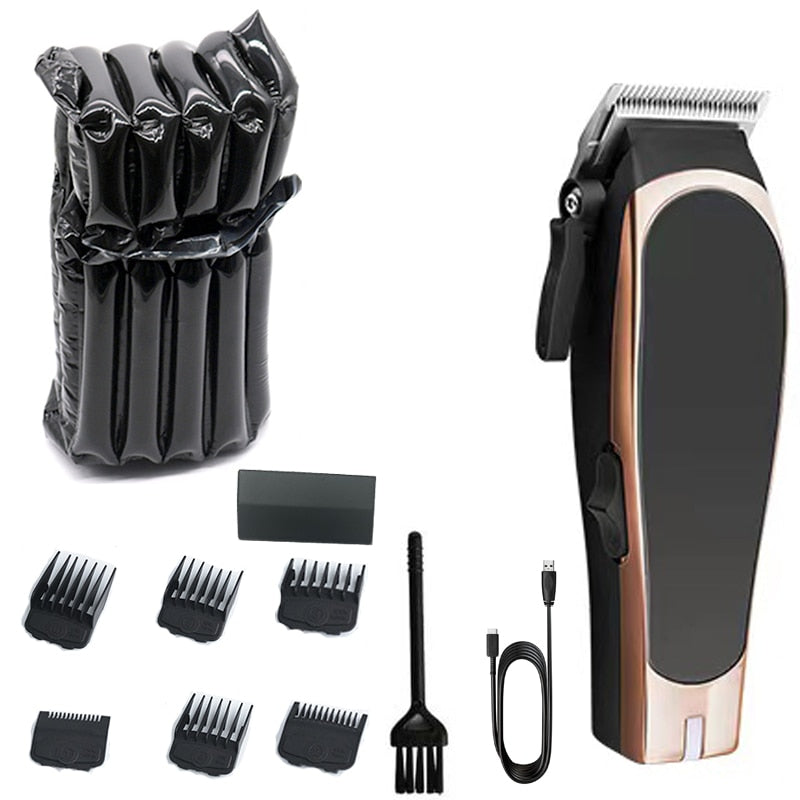 Rechargeable hair clipper for men grooming kit