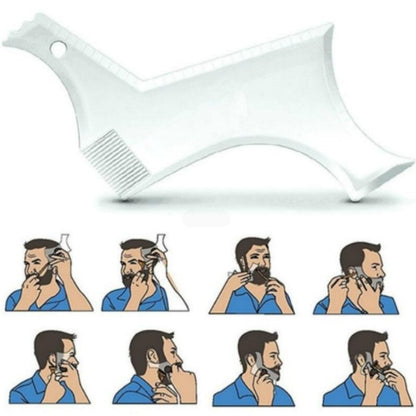 Men Beard Template StylingTool Double Sided