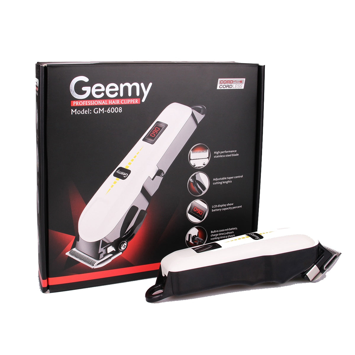 Hair clipper cordless hair trimmer beard trimer