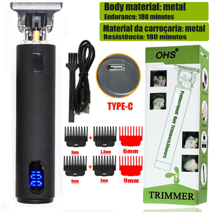 HOT T9 Professional LCD Display Electric Hair Clipper