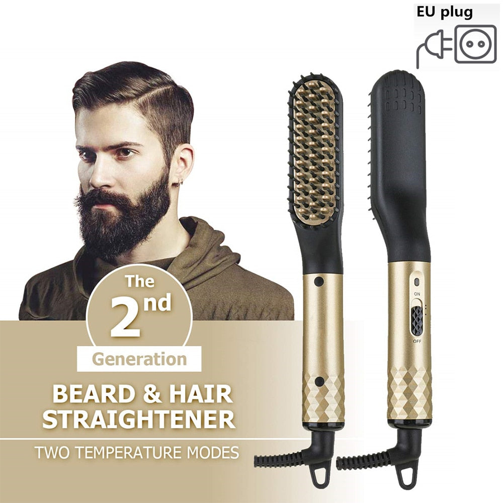 Straightener Multifunctional Brush Beard