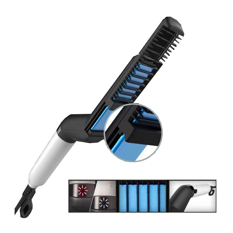 Electric Hair Comb Brush Beard Straightener
