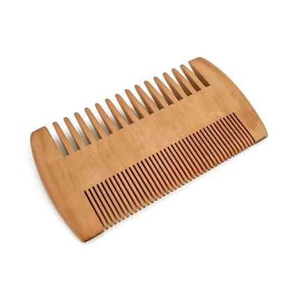 Natural Peach Wood Hair Comb Men Beard Care