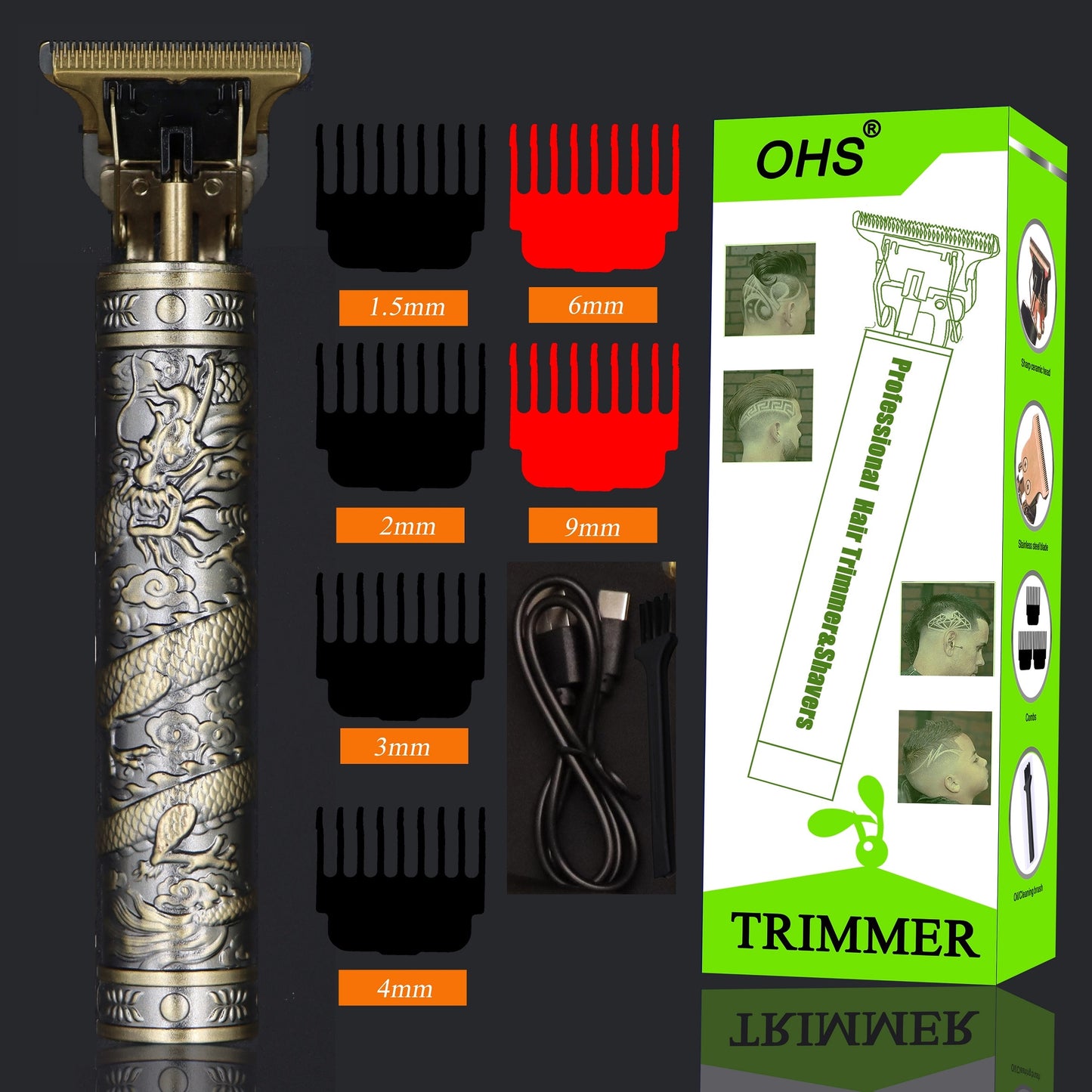 Vintage T9 0mm Professional Hair Clippers