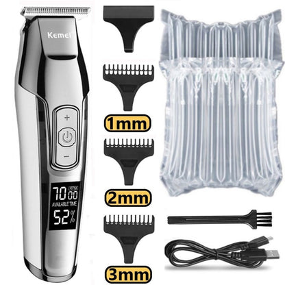 Professional Hair Clipper Beard Trimmer  Speed LED Digital Carving Clippers