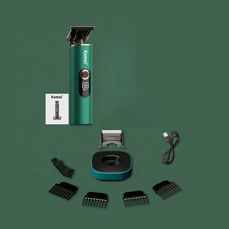 T9 Professional Hair Trimmer Men T-Blade Gapped Clipper Finish Hair Cutting