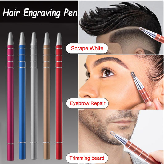 Professional Magical Engrave Beard Hair Scissors Eyebrow