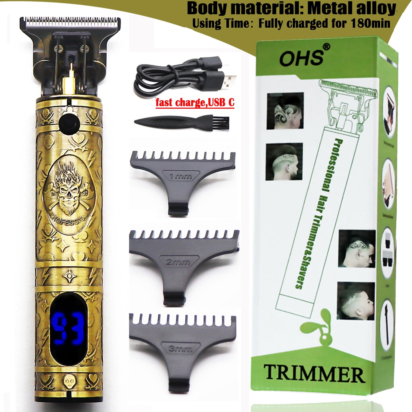 Electric Clipper For Men Hair Cutting