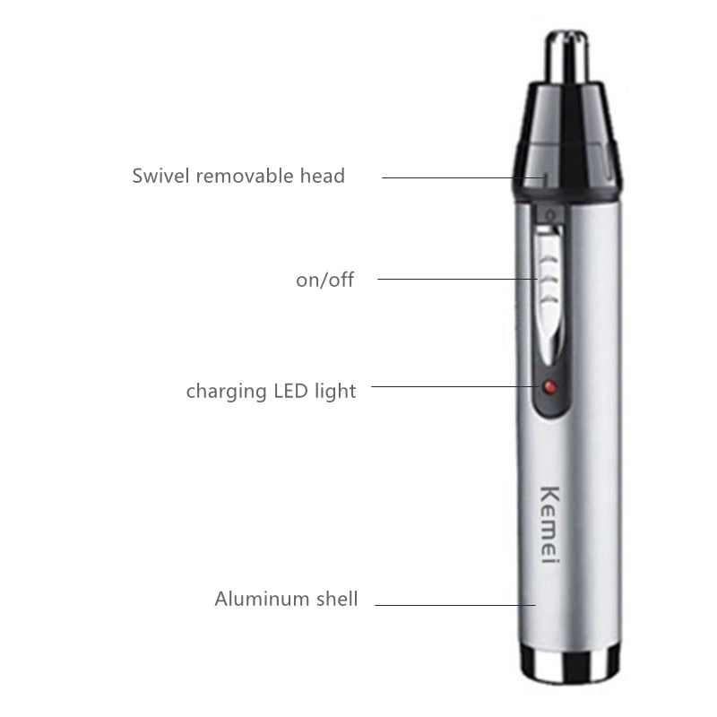 Special Offer Kemei rechargeable electric nose ear hair trimmer kit