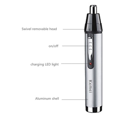 Rechargeable Nose Ear Hair Trimmer For Men Women Grooming Kit