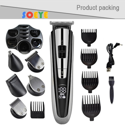 Hair Trimmer Electric Clipper Beauty Kit Multifunction Men Shaver Beard