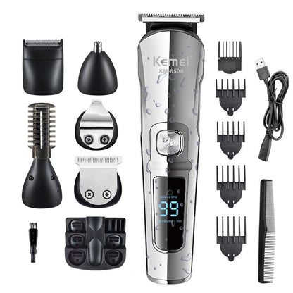 Professional Hair Trimmer Waterproof 6 in 1 Hair Clipper Electric Cutting