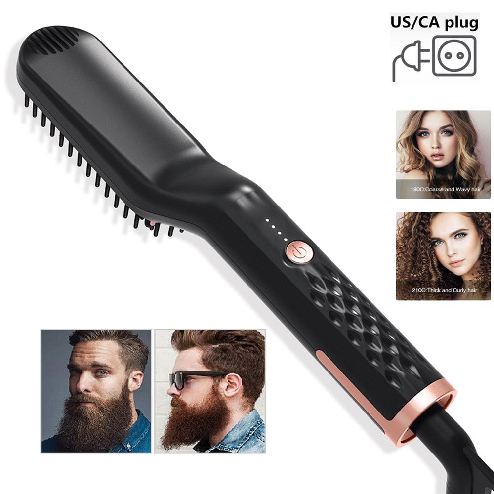 Straightener Multifunctional Brush Beard