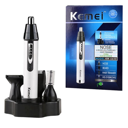 Original Kemei 4in1 Rechargeable Nose Hair Trimmer