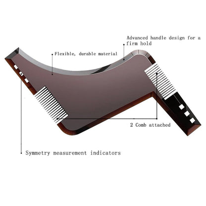 1pc Men Beard Shaping Styling Template Comb