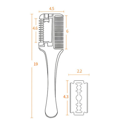 1pc Hairdressing Comb Haircut Brush Carbon