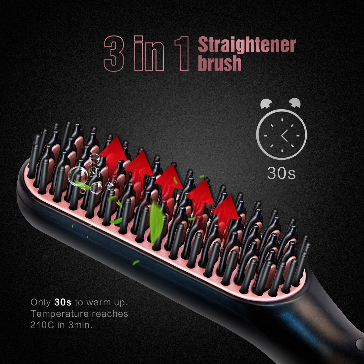 Multifunctional Hair Comb Brush Beard Hair Straightener