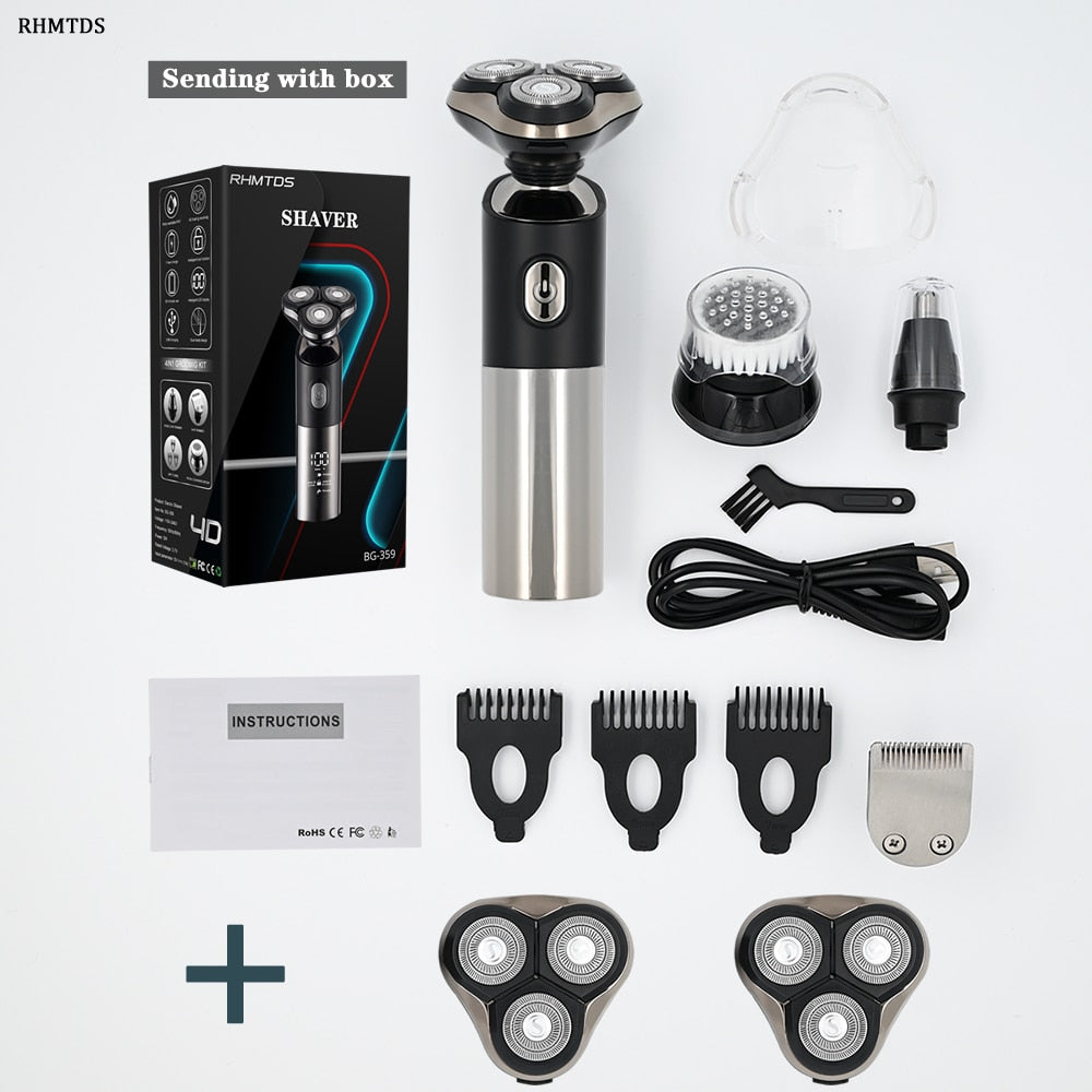 LCD Display Beard Trimmer Hair Clipper