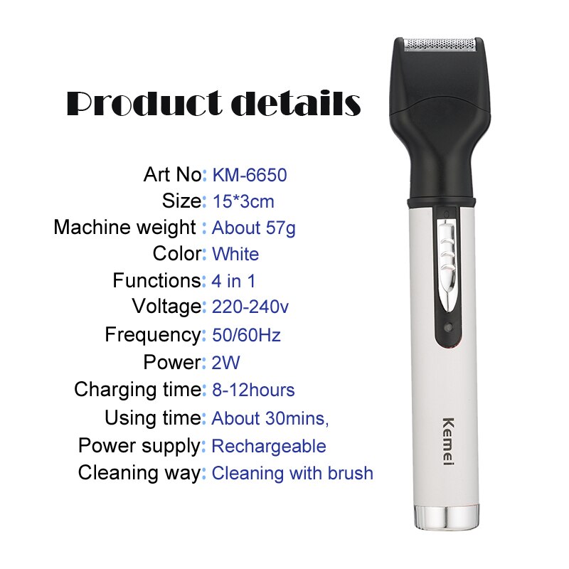 Electric Nose Trimmer Rechargeable Cutter