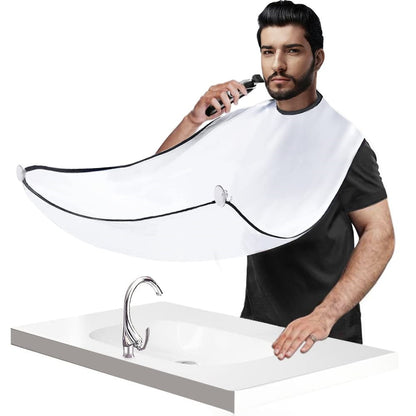 Beard Catcher Cape Bib Mirror Suction Cup Apron