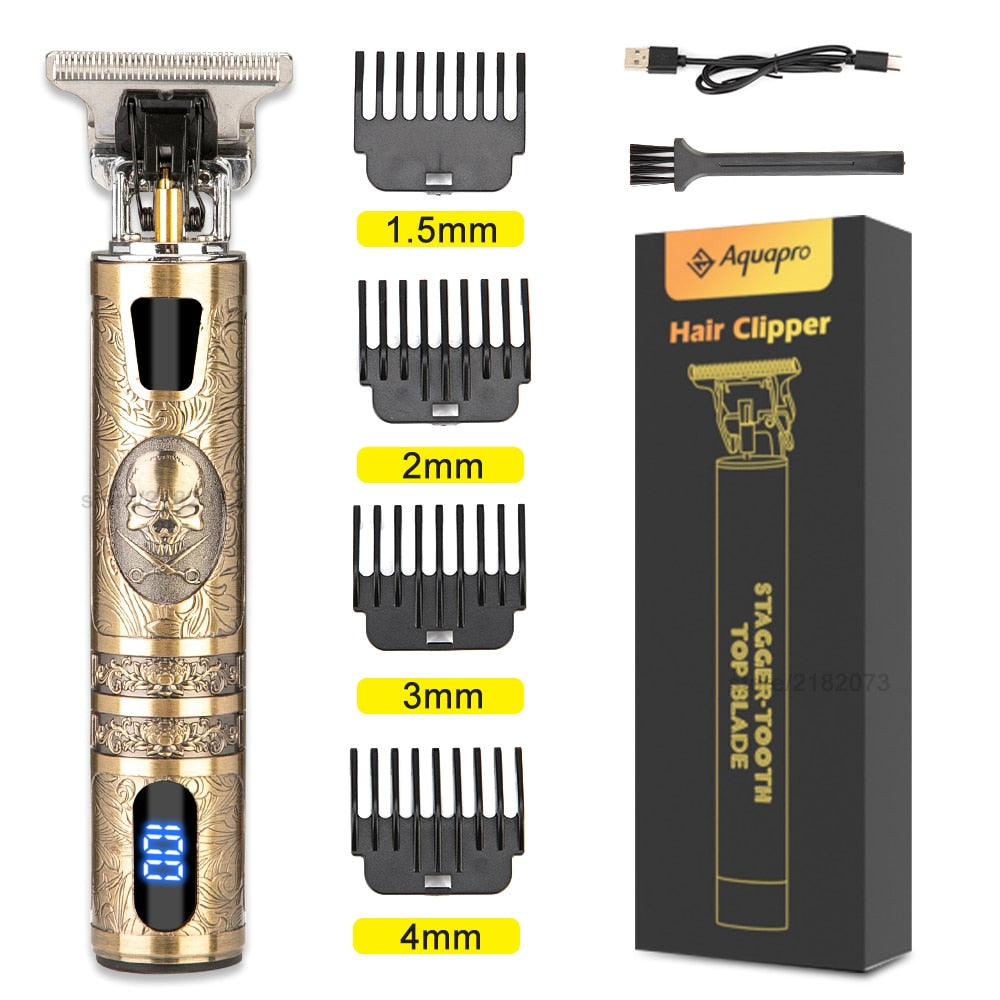 LCD Hair Clippers Professional Cutting