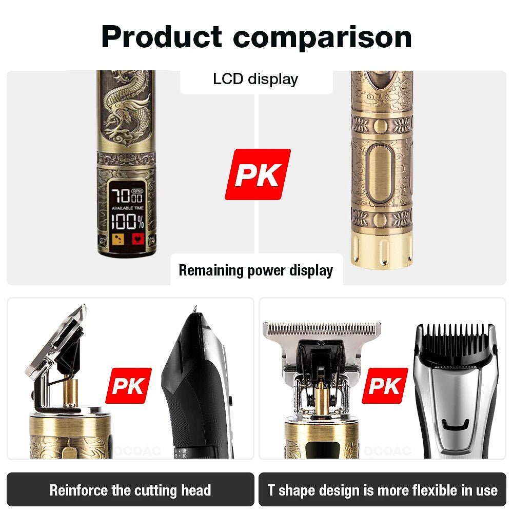 Electric Hair Clipper Rechargeable Shaver Pro Guys