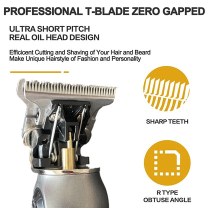 Hair trimmer KM 1757 Men Beard Trimmer Zero Gapped T Blade