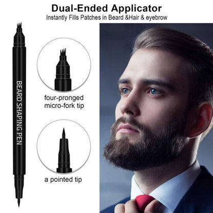 Beard Filling Pen Kit With Double Head Brush Men