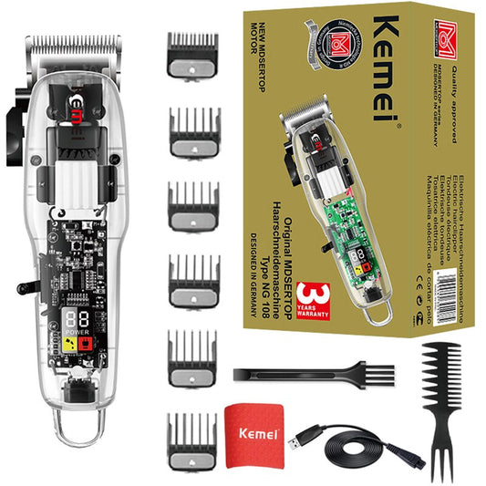Original Kemei Cordless Hair Trimmer For Men Professional Electric Powerful Hair Clipper